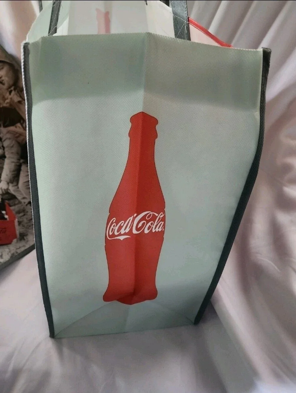 10 Coca-Cola Shopping Bags Tote Bag Reusable Bag US Military Historical NEW